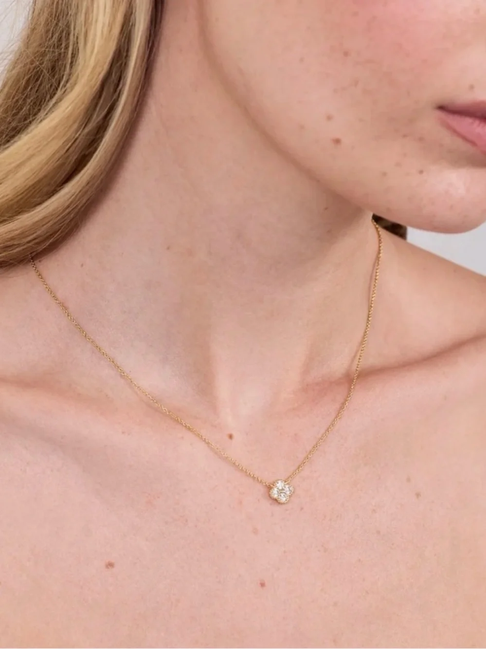 Electric Picks Camila Clover Necklace TikTok Pavé Crystals